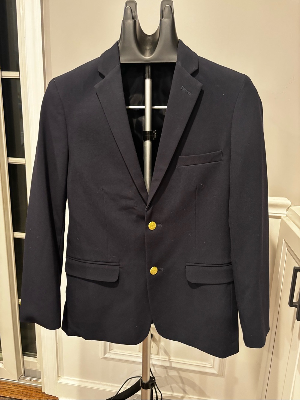 Boys 16 Navy Blazer with Gold Buttons